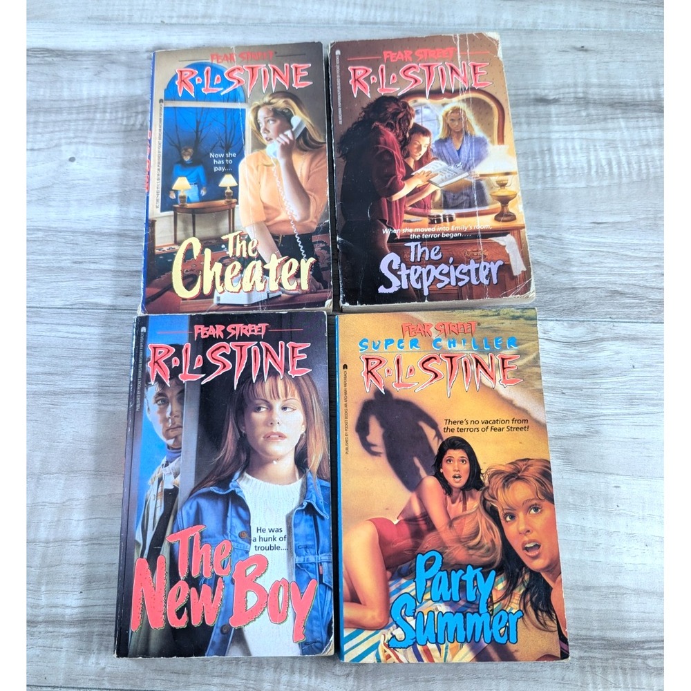 R.L. Stine Of the Fear Street Series (3 First Edition) Paperbooks LOT OF 4 Books